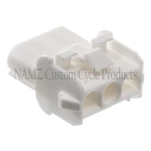 Load image into Gallery viewer, NAMZ AMP Mate-N-Lock 3-Position Male Wire Cap Connector w/Wire Seal - Side View