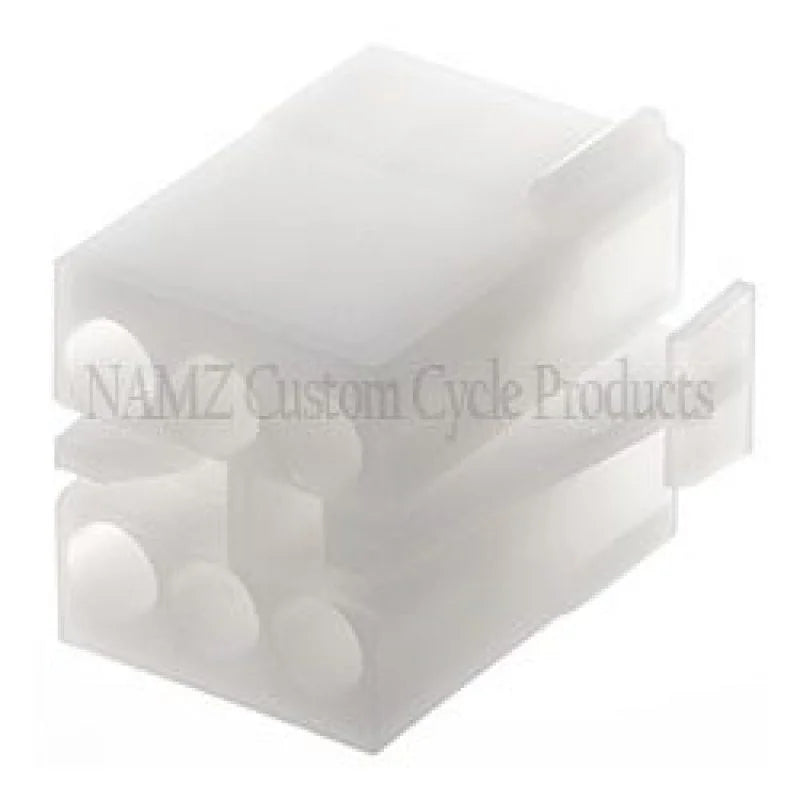 NAMZ AMP Mate-N-Lock 6-Position Female OEM Style Connector (HD 72037-71) - Side View