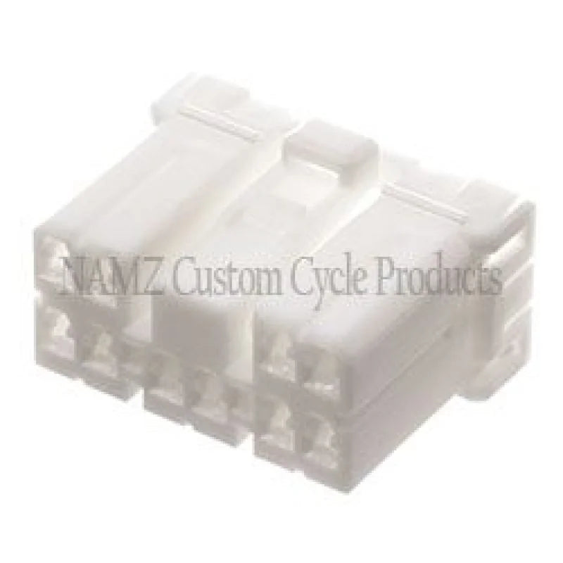NAMZ AMP Multilock 10-Position Female Wire Plug Housing (HD 73160-96BK) - Side View