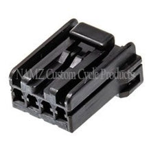 Load image into Gallery viewer, NAMZ AMP Multilock 4-Position Female Plug Housing (HD 73154-96BK) - Main Product View