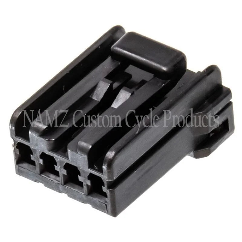 NAMZ AMP Multilock 4-Position Female Plug Housing (HD 73154-96BK) - Side View