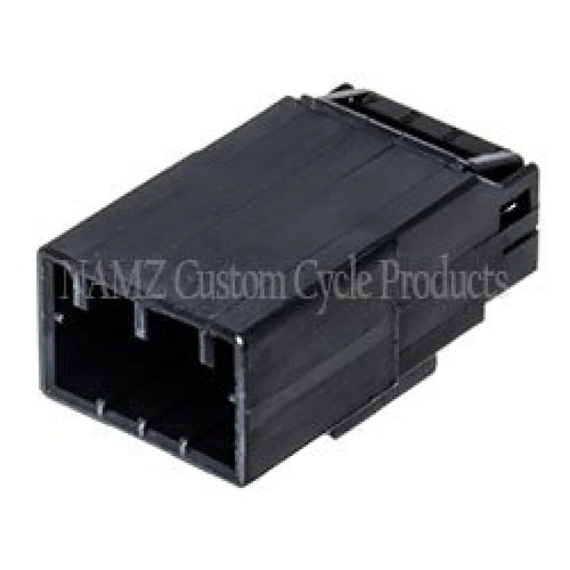 NAMZ AMP Multilock 4-Position Male Wire Cap Housing (HD 73104-96BK) - Side View