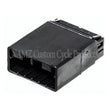 Load image into Gallery viewer, NAMZ AMP Multilock 6-Position Male Wire Cap Housing (HD 73106-96BK) - Side View