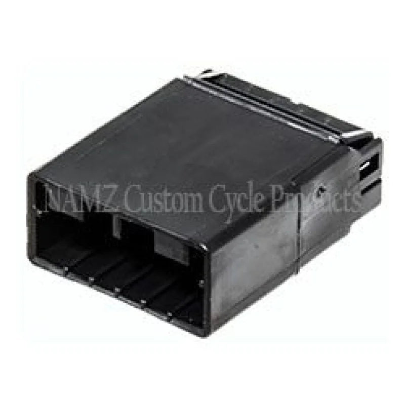 NAMZ AMP Multilock 6-Position Male Wire Cap Housing (HD 73106-96BK) - Side View