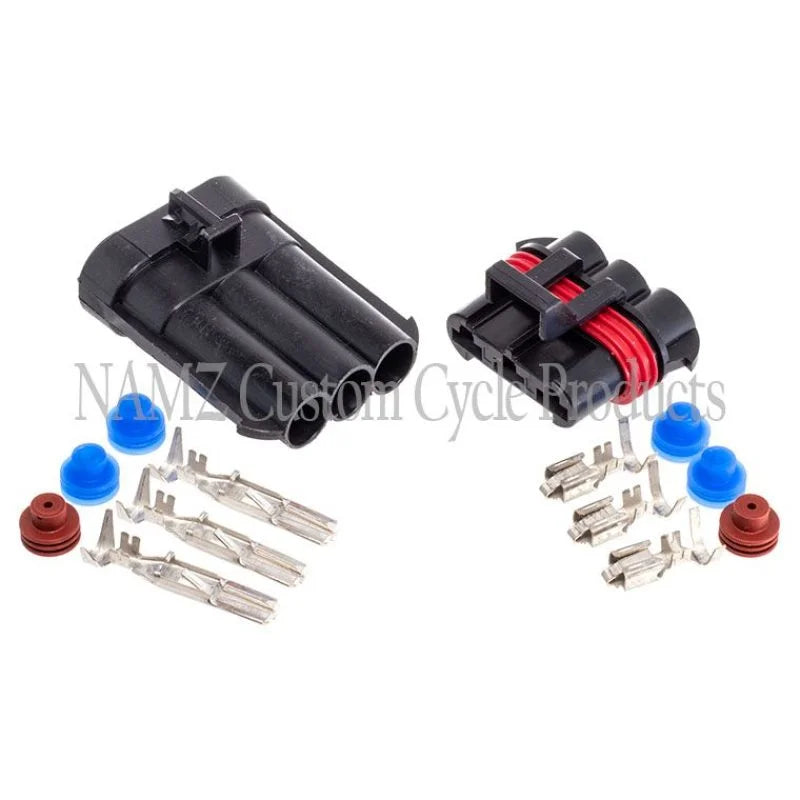 NAMZ AMP Power Plug Kit - M/F Water-Tight Quick-Disconnect Plug Set - Main Product View