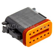 Load image into Gallery viewer, NAMZ Deutsch DT Series 12-Wire Plug &amp; Wedgelock - Black (HD 72119-94BK) - Main Product View