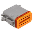 Load image into Gallery viewer, NAMZ Deutsch DT Series 12-Wire Plug &amp; Wedgelock - Grey (Repl. HD 72139-94GY) - Main Product View