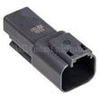 Load image into Gallery viewer, NAMZ Deutsch DT Series 2-Wire Receptacle &amp; Wedgelock - Black (HD 72102-94BK) - Side View