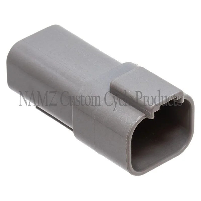 NAMZ Deutsch DT Series 4-Wire Receptacle & Wedgelock - Gray (HD 72124-94GY) - Main Product View