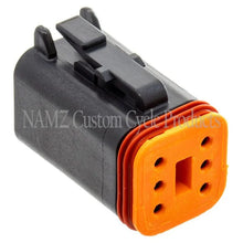 Load image into Gallery viewer, NAMZ Deutsch DT Series 6-Wire Plug &amp; Wedgelock - Black (Repl. HD 72116-94BK) - Side View