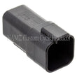 Load image into Gallery viewer, NAMZ Deutsch DT Series 6-Wire Receptacle &amp; Wedgelock - Black (Repl. HD 72106-94BK) - Side View