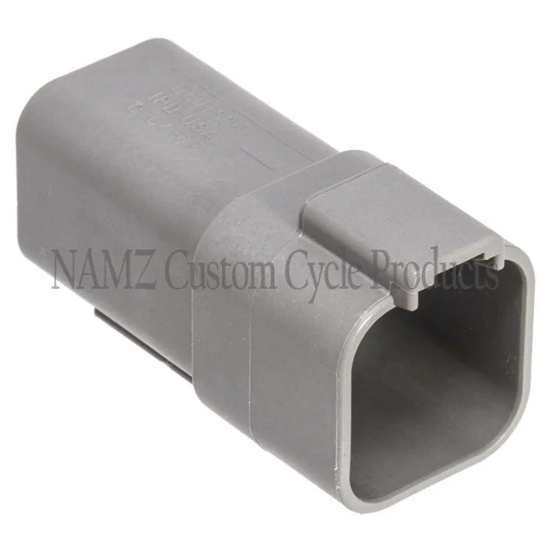 NAMZ Deutsch DT Series 6-Wire Receptacle & Wedgelock - Gray (Repl. HD 72126-94GY) - Main Product View