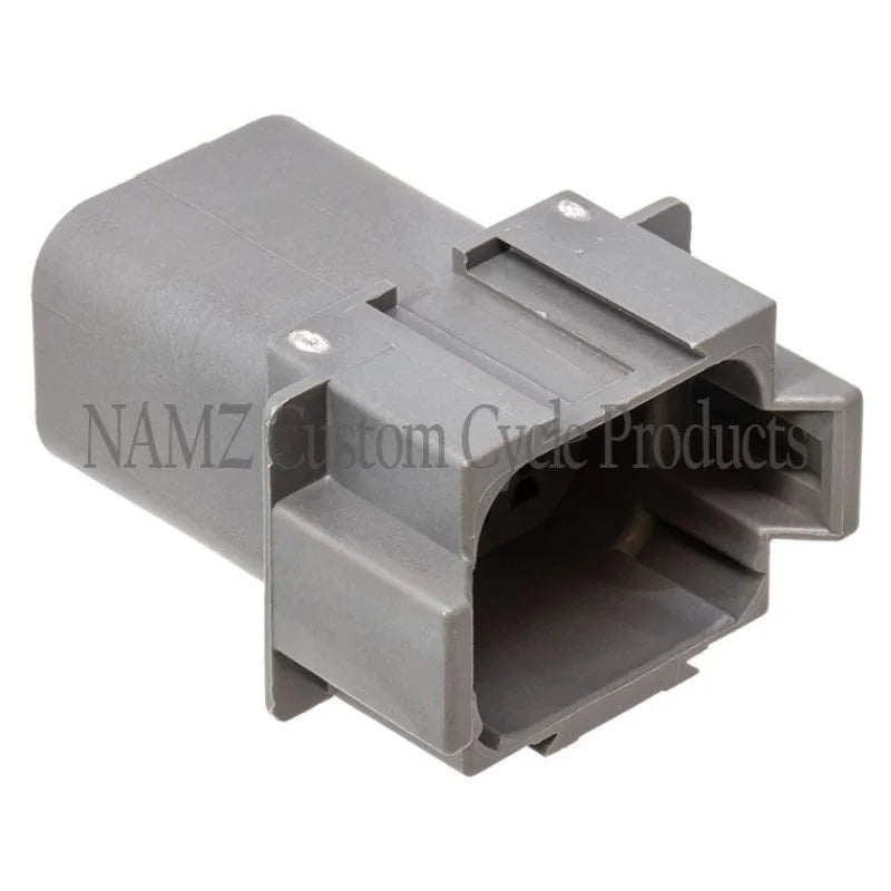 NAMZ Deutsch DT Series 8-Wire Receptacle & Wedgelock - Gray (HD 72128-94GY) - Main Product View