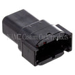Load image into Gallery viewer, NAMZ Deutsch DTM 8-Position Receptacle w/8 Stamped Terminals &amp; Wedgelock - Black (HD 74108-98BK) - Side View