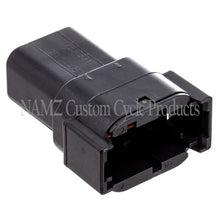 Load image into Gallery viewer, NAMZ Deutsch DTM 8-Position Receptacle w/8 Stamped Terminals &amp; Wedgelock - Black (HD 74108-98BK) - Side View