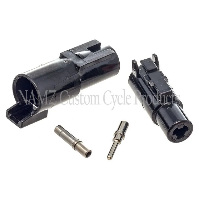 NAMZ Deutsch HD Series 1-Position Male & Female Connectors w/Solid Terminals (HD 72180-94/72181-94) - Main Product View