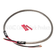 Load image into Gallery viewer, NAMZ Headlight Harness (SS Braided &amp; Clear Coated - Stock Length) - Main Product View