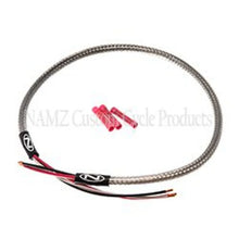 Load image into Gallery viewer, NAMZ Headlight Harness (SS Braided &amp; Clear Coated - Stock Length) - Side View