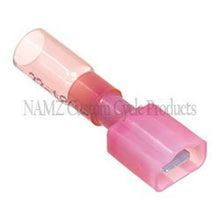 Load image into Gallery viewer, NAMZ Heat Sealable .25in. Male Quick Disconnect Terminals 22-18g (25 Pack)