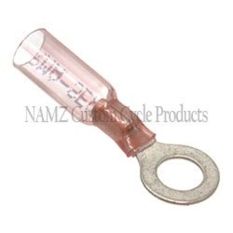 NAMZ Heat Sealable .25in. Ring Terminals 22-18g (25 Pack) - Main Product View