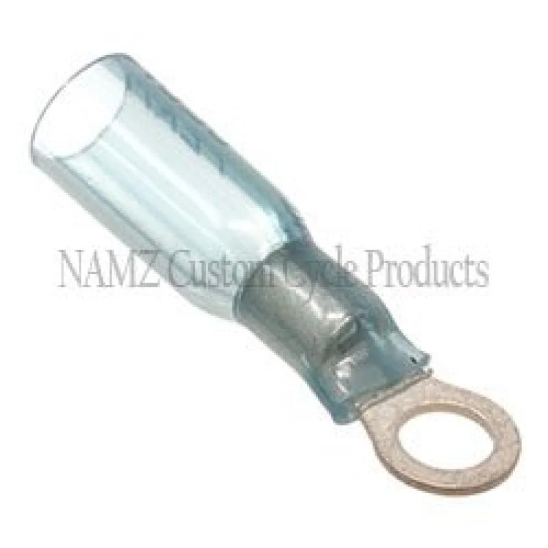 NAMZ Heat Sealable No.10 Ring Terminals 22-18g (25 Pack) - Side View