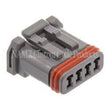 Load image into Gallery viewer, NAMZ JAE MX-1900 4-Position Gray Female Socket Housing (HD 69201179) - Main Product View