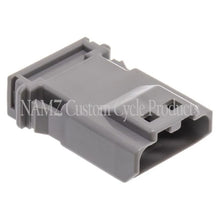 Load image into Gallery viewer, NAMZ JAE MX-1900 4-Position Male Gray Pin Housing (HD 69201180) - Main Product View