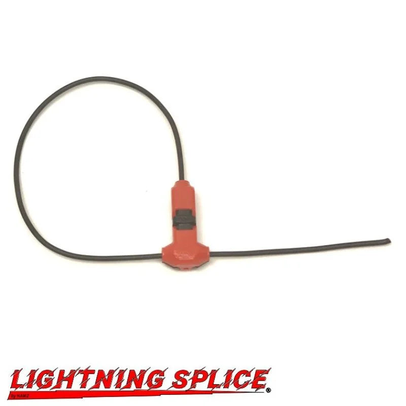 NAMZ Lightning Splice Kit T-Connection 18-22g 1-Wire to 1-Wire (5 Pack) - Side View