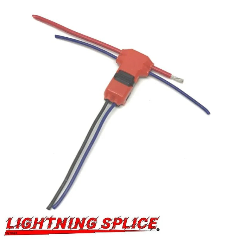 NAMZ Lightning Splice Kit T-Connection 18-22g 2-Wire to 2-Wire (5 Pack) - Back View