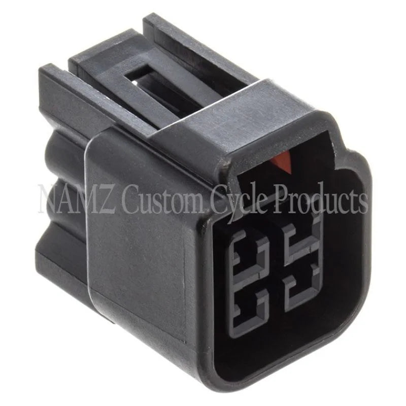 NAMZ Metric 4-Position Female Connector Kit Incl. Wire Seals/Terminals/Locking TPA (Single) - Side View