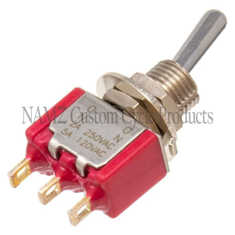 NAMZ Mini High/Low Beam Toggle Switch 5-AMP 1/4in. Hole - Main Product View