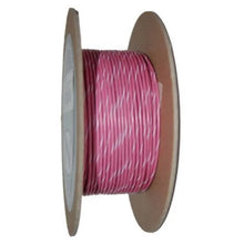 Load image into Gallery viewer, NAMZ OEM Color Primary Wire 100ft. Spool 18g - Pink/White Stripe