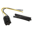 Load image into Gallery viewer, NAMZ Replacement Headlamp H4 Pigtail (Models w/H4 Headlight Harness) Incl. Connector/Shrink/Termnls - Side View