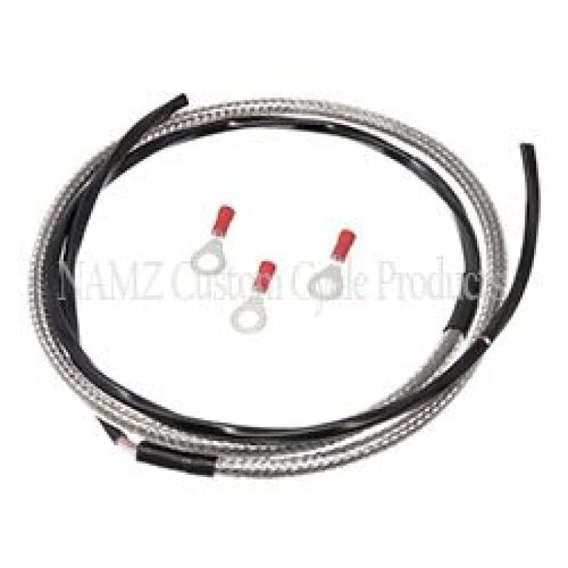 NAMZ Tachometer Harness (SS Braided & Clear Coated) - Main Product View