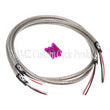 Load image into Gallery viewer, NAMZ Turn Signal Harness 36in. (SS Braided &amp; Clear Coated - For Switch Housing Mounted Signals) - Side View