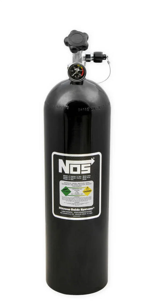 NOS/Nitrous Oxide System 1-Piece Black Billet Aluminum Nitrous Plate System with 15 lb Black Bottle 05501BNOS - Additional...