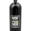 Load image into Gallery viewer, NOS/Nitrous Oxide System 15 lb Nitrous Bottle w/ Black Finish &amp; Super Hi Flo Valve w/ Gauge 14750BNOS - Main Product View
