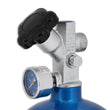 Load image into Gallery viewer, NOS/Nitrous Oxide System 15 lb Nitrous Bottle w/ NOS Blue Finish &amp; Super Hi Flo Valve 14750NOS - Side View