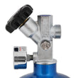 Load image into Gallery viewer, NOS/Nitrous Oxide System 15 lb Nitrous Bottle w/ NOS Blue Finish &amp; Super Hi Flo Valve 14750NOS - Back View