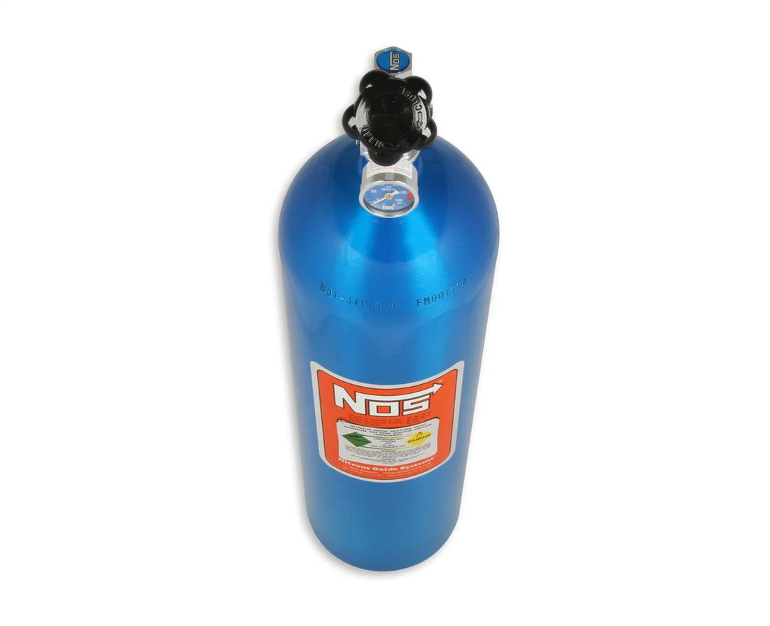 NOS/Nitrous Oxide System 15 lb Nitrous Bottle w/ NOS Blue Finish & Super Hi Flo Valve 14750NOS - Additional View 8