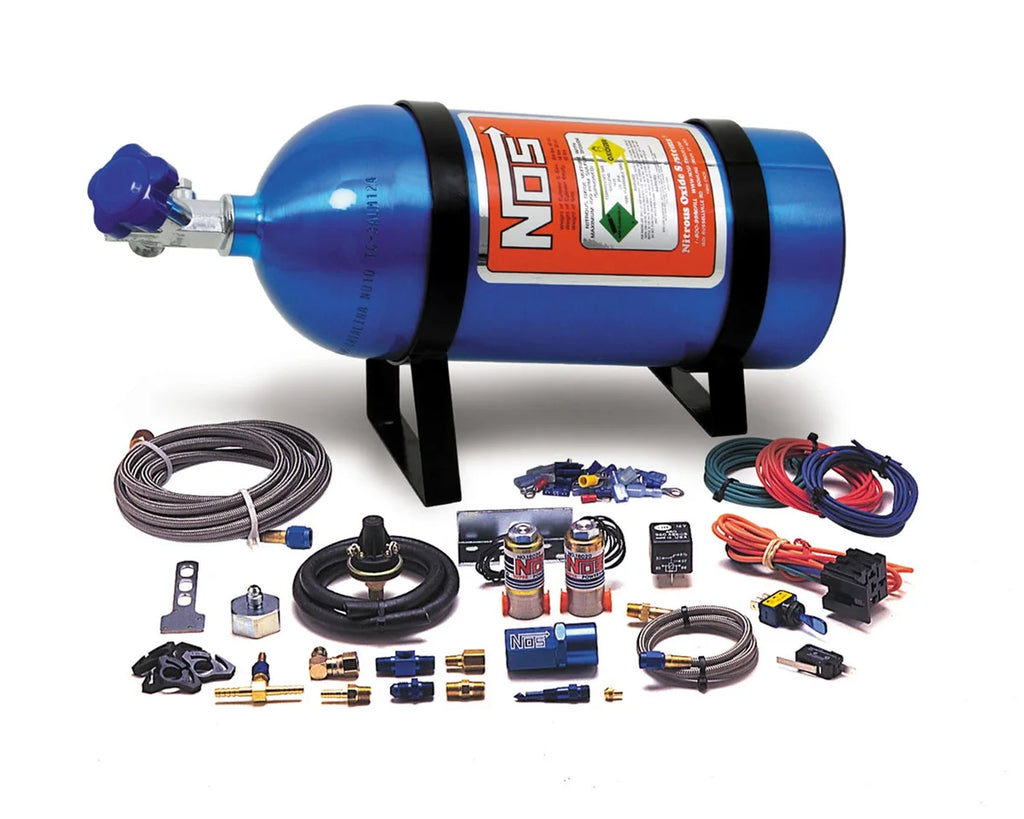 NOS/Nitrous Oxide System 1986-95 Mustang 5.0 Dry System Stage I 75 HP with 10 lb. Blue Bottle 05115NOS