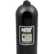 Load image into Gallery viewer, NOS/Nitrous Oxide System 20 lb Nitrous Bottle w/ Black Finish &amp; Super Hi Flo Valve &amp; Gauge 14760BNOS - Main Product View