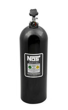 Load image into Gallery viewer, NOS/Nitrous Oxide System 20 lb Nitrous Bottle w/ Black Finish &amp; Super Hi Flo Valve &amp; Gauge 14760BNOS - Main Product View