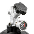 Load image into Gallery viewer, NOS/Nitrous Oxide System 20 lb Nitrous Bottle w/ Black Finish &amp; Super Hi Flo Valve &amp; Gauge 14760BNOS - Back View