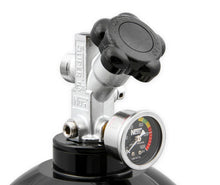 Load image into Gallery viewer, NOS/Nitrous Oxide System 20 lb Nitrous Bottle w/ Black Finish &amp; Super Hi Flo Valve &amp; Gauge 14760BNOS - Back View