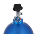 Load image into Gallery viewer, NOS/Nitrous Oxide System 20 lb Nitrous Bottle w/ NOS Blue Finish &amp; Super Hi Flo Valve 14760NOS - Side View