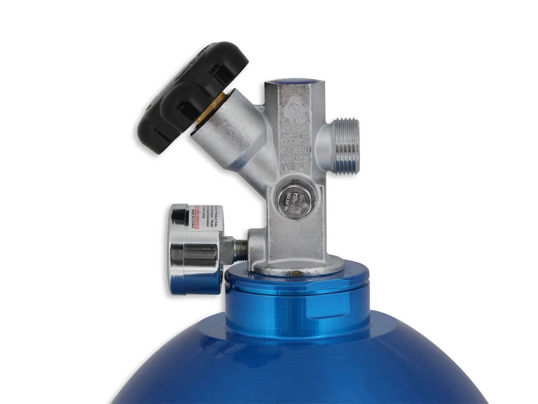 NOS/Nitrous Oxide System 20 lb Nitrous Bottle w/ NOS Blue Finish & Super Hi Flo Valve 14760NOS - Additional View 5