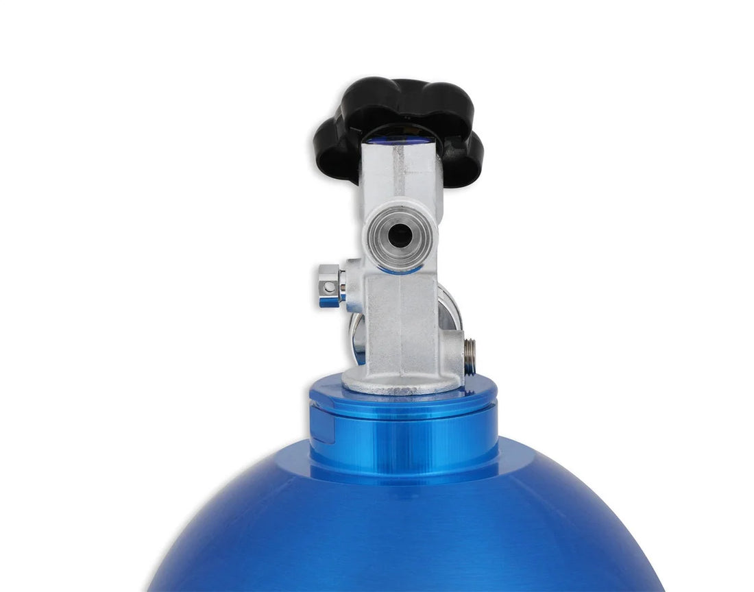 NOS/Nitrous Oxide System 20 lb Nitrous Bottle w/ NOS Blue Finish & Super Hi Flo Valve 14760NOS - Additional View 6