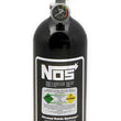 Load image into Gallery viewer, NOS/Nitrous Oxide System 5 lb Nitrous Bottle w/ Black Finish &amp; Super Hi Flo Valve w/ Gauge 14730BNOS - Main Product View