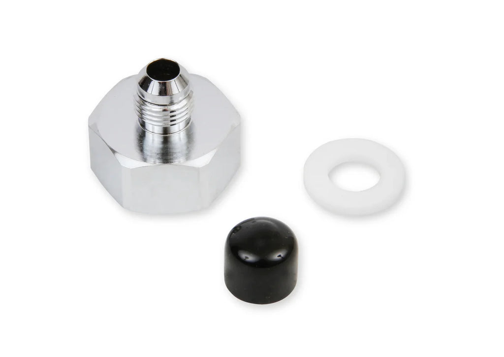 NOS/Nitrous Oxide System -6AN Nitrous Bottle Nut Adapter & PTFE Washer - Side View